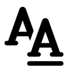 font style